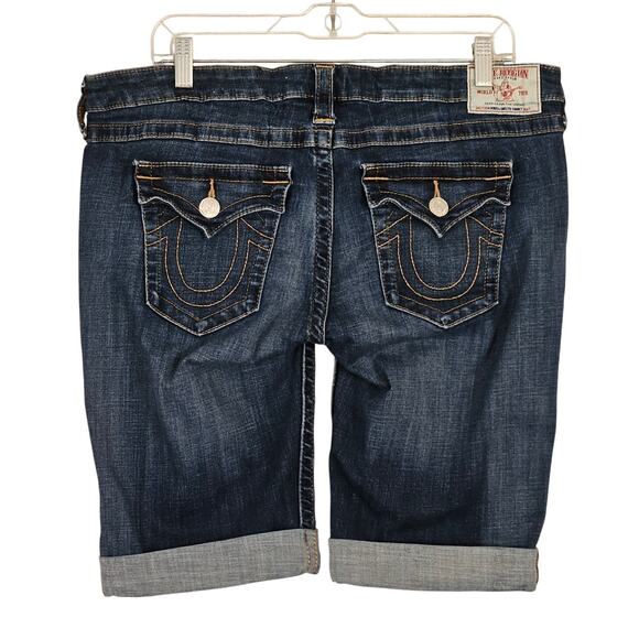 True Religion Pants - True Religion Knee Length Denim Jean Short Sz 33